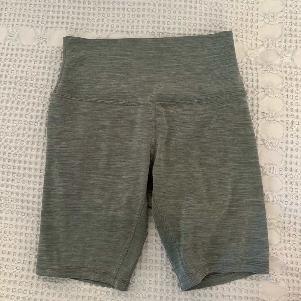 lululemon Green Align High Rise 6” Biker Shorts